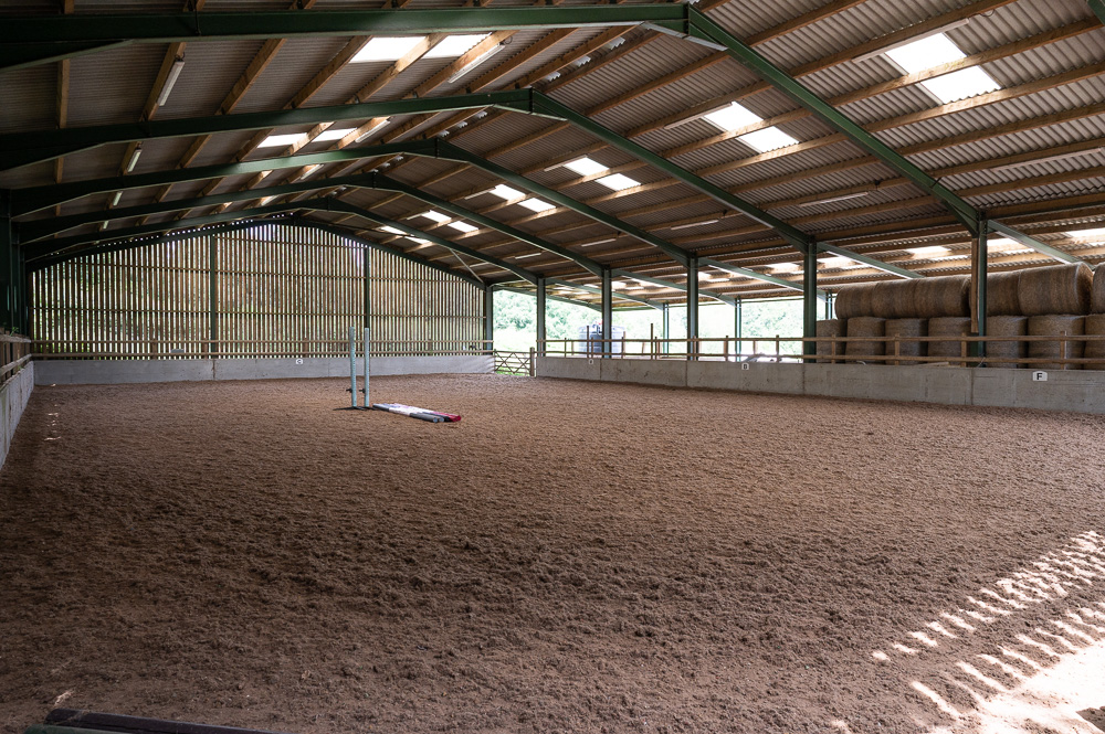 Indoor arena at Hurstwood Farm